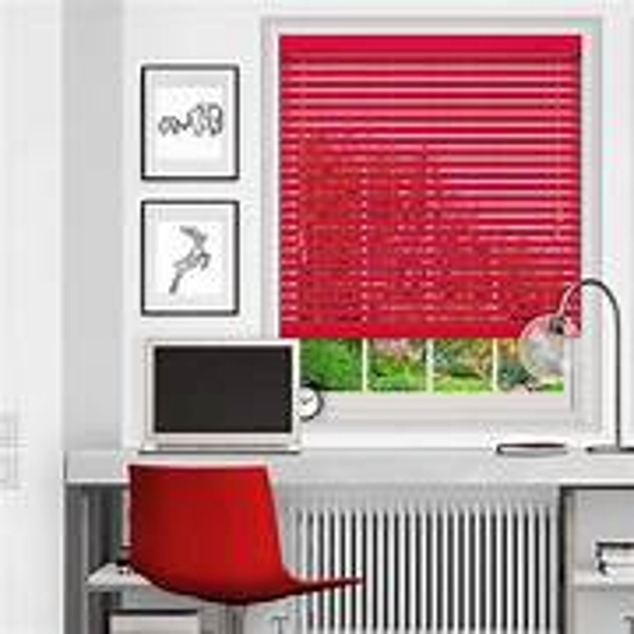 2 1/2″ Architect Wood Blinds RED